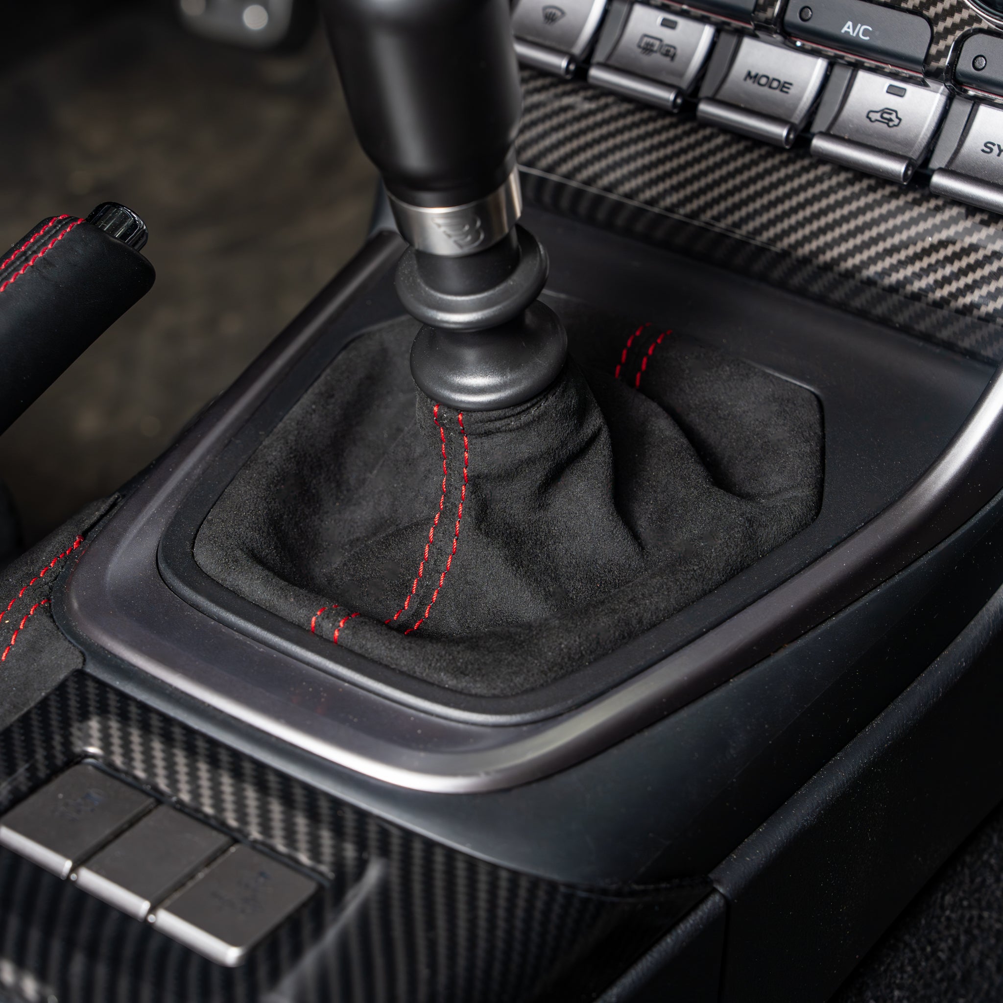 Billetworkz Premium Alcantara Shift Boot - 2022+ Toyota GR86 / Subaru BRZ (Manual)