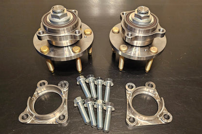 Dtec Serviceable Billet Chromoly 5x114.3/100 Front Hub Converion Kit - 13-16 FR-S / GT86 / 13-22+ BRZ / 22+ GR86