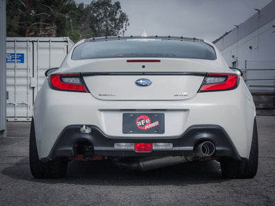 aFe Takeda 3 IN 304 Stainless Steel Cat-Back Exhaust System w/ Brushed Tip - 2013-2022+ Subaru BRZ / Toyota 86 / GR86 / Scion FR-S