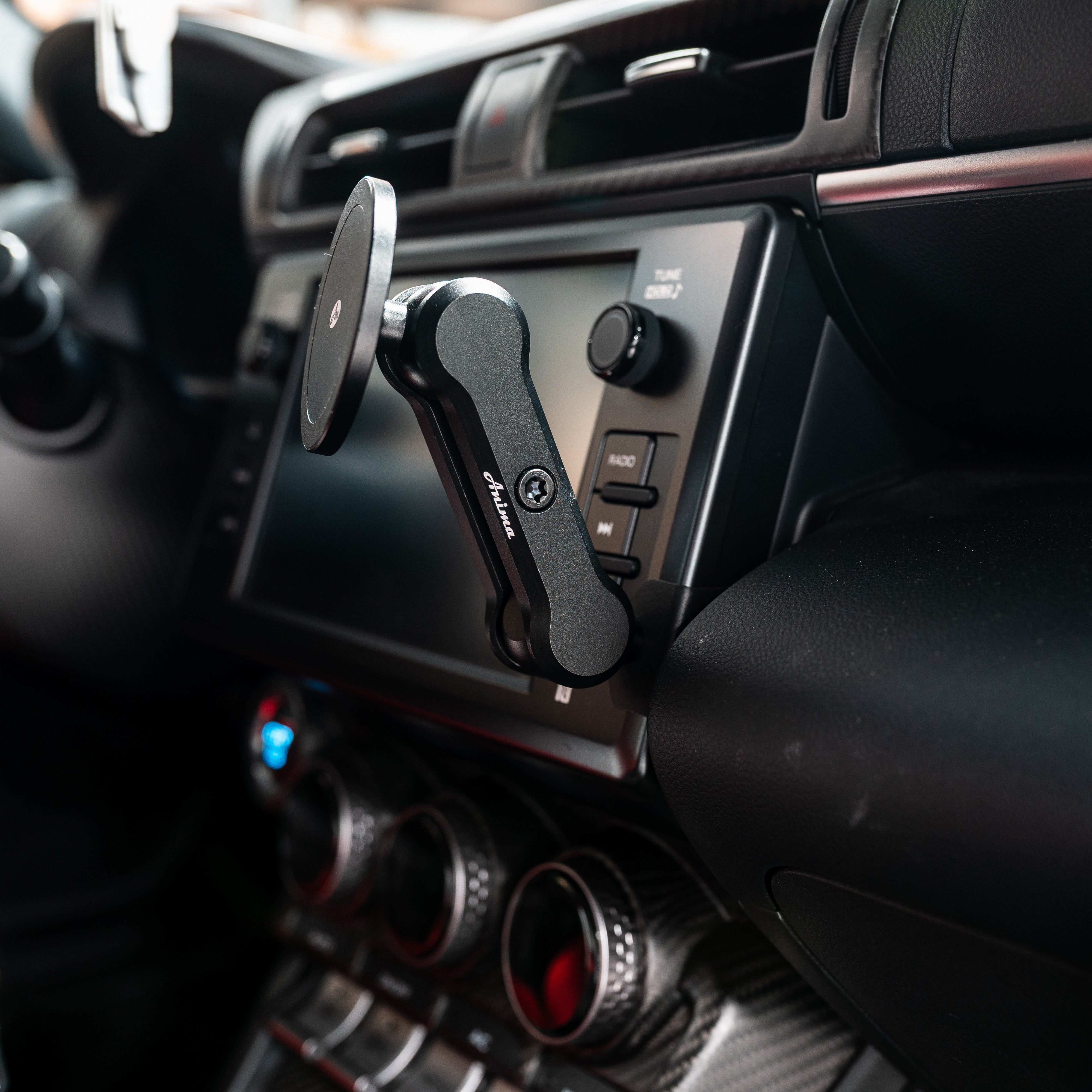 Anima 1" Left Hand Drive Ball Base Phone/Garmin Catalyst Mount - 2022+ Toyota GR86 / Subaru BRZ