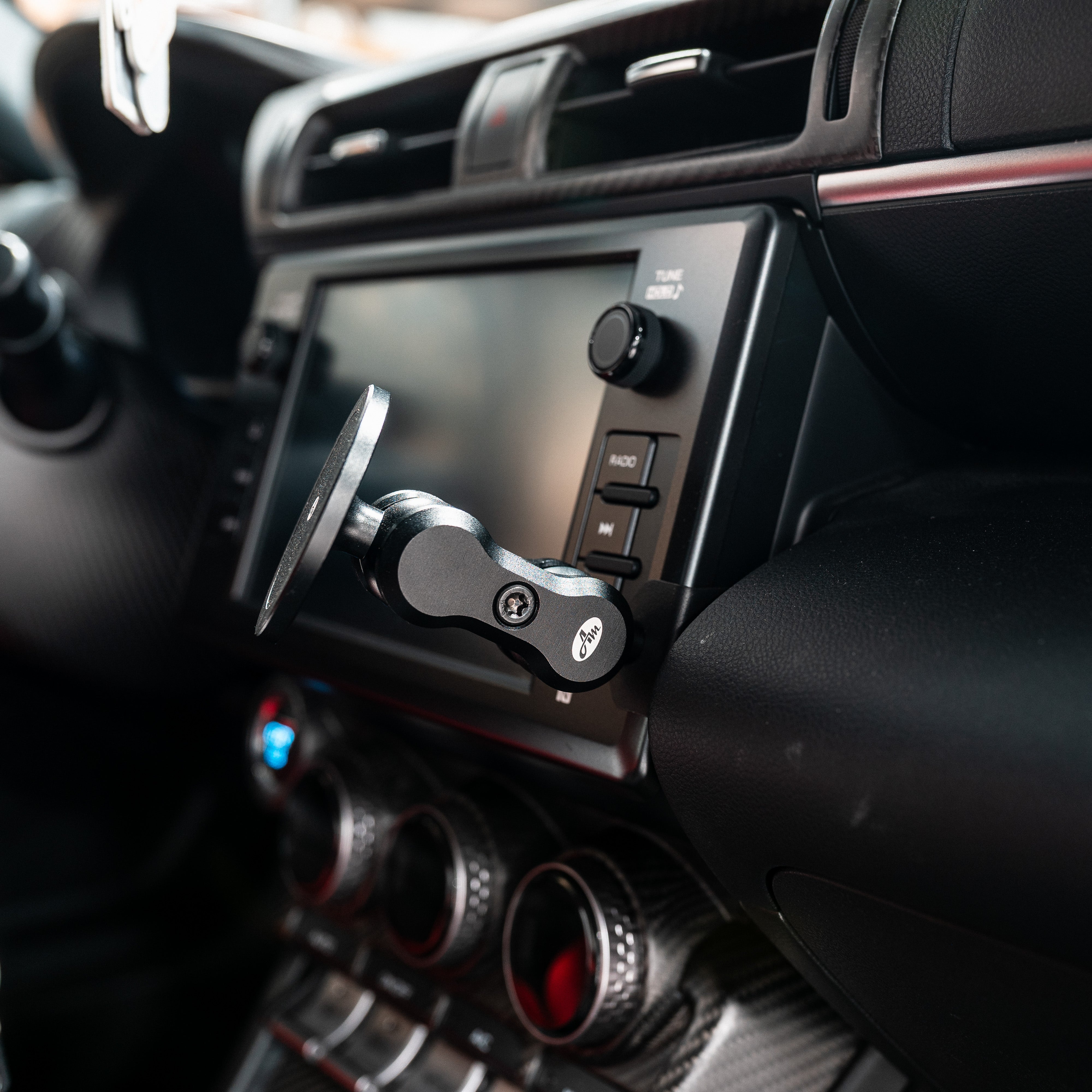 Anima 1" Left Hand Drive Ball Base Phone/Garmin Catalyst Mount - 2022+ Toyota GR86 / Subaru BRZ