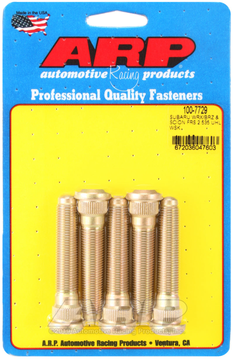 ARP Extended 5 Wheel Stud Kit - 2015-2022+ Subaru WRX / 15-21 STI / 13-22+ Subaru BRZ / GR86 / Scion FR-S