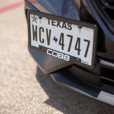 COBB License Plate Relocation Mount - 2015-2022+ Subaru WRX / 13-22+ Subaru BRZ / Toyota 86 & GR86 / 13-16 Scion FR-S