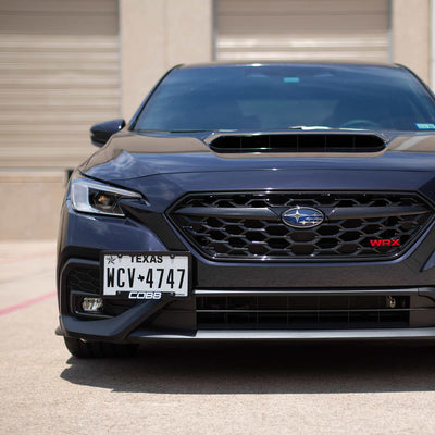 COBB License Plate Relocation Mount - 2015-2022+ Subaru WRX / 13-22+ Subaru BRZ / Toyota 86 & GR86 / 13-16 Scion FR-S