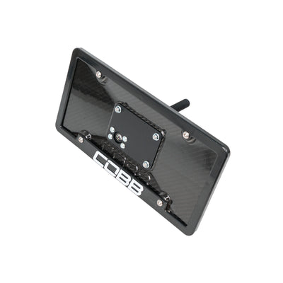 Cobb Redline Carbon Fiber License Plate Relocation Mount - 2015-2022+ Subaru WRX / 13-22+ Subaru BRZ / Toyota 86 & GR86 / 13-16 Scion FR-S