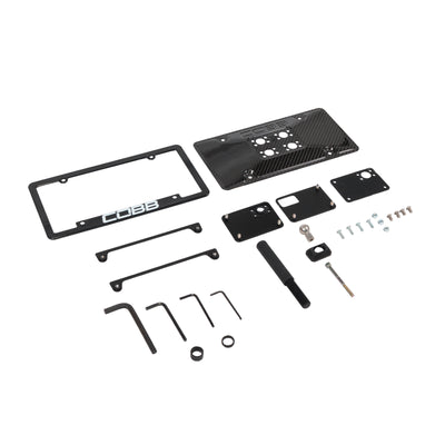 Cobb Redline Carbon Fiber License Plate Relocation Mount - 2015-2022+ Subaru WRX / 13-22+ Subaru BRZ / Toyota 86 & GR86 / 13-16 Scion FR-S