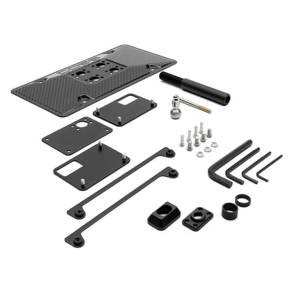 Cobb Redline Carbon Fiber License Plate Relocation Mount - 2015-2022+ Subaru WRX / 13-22+ Subaru BRZ / Toyota 86 & GR86 / 13-16 Scion FR-S