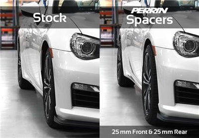 PERRIN 25mm Wheel Spacers 5x100 (56mm Center Bore) Pair – 2017-2022+ Subaru BRZ / Toyota 86 & GR86