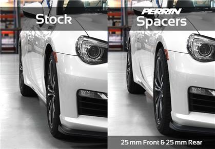PERRIN 25mm Wheel Spacers 5x100 (56mm Center Bore) Pair – 2017-2022+ Subaru BRZ / Toyota 86 & GR86