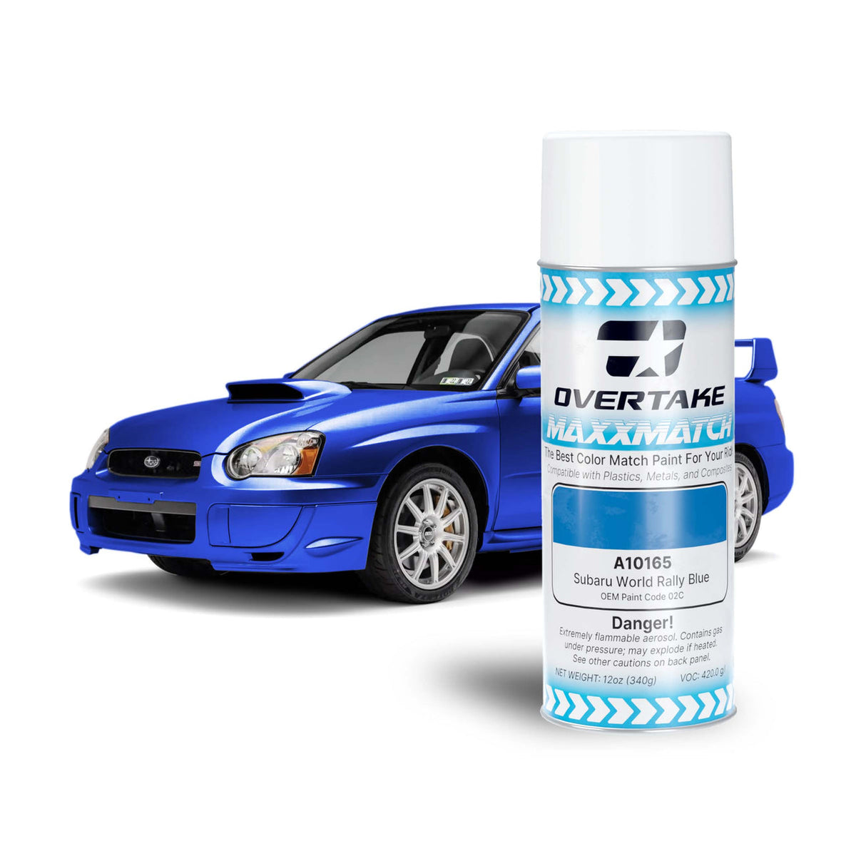 O2c Paint Code Overtake MaxxMatch Paint - Subaru World Rally Blue O2C 12oz. Cand ...