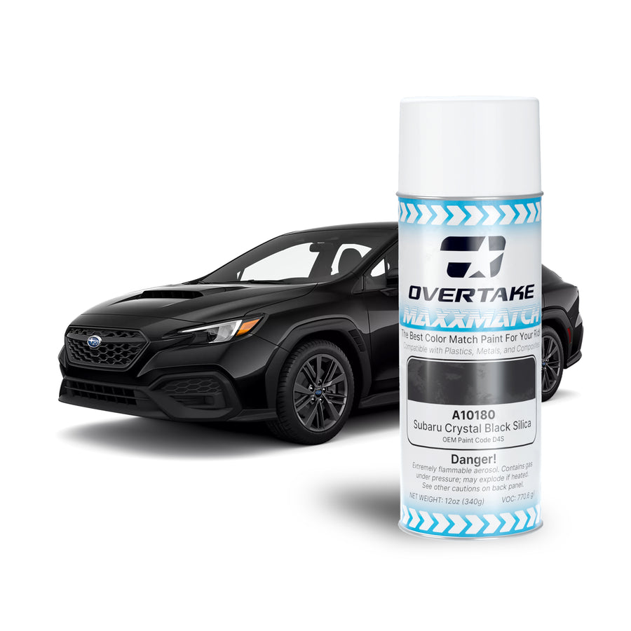 Overtake MaxxMatch Paint - Subaru Crystal Black Silica Pearl D4S 12oz. Can