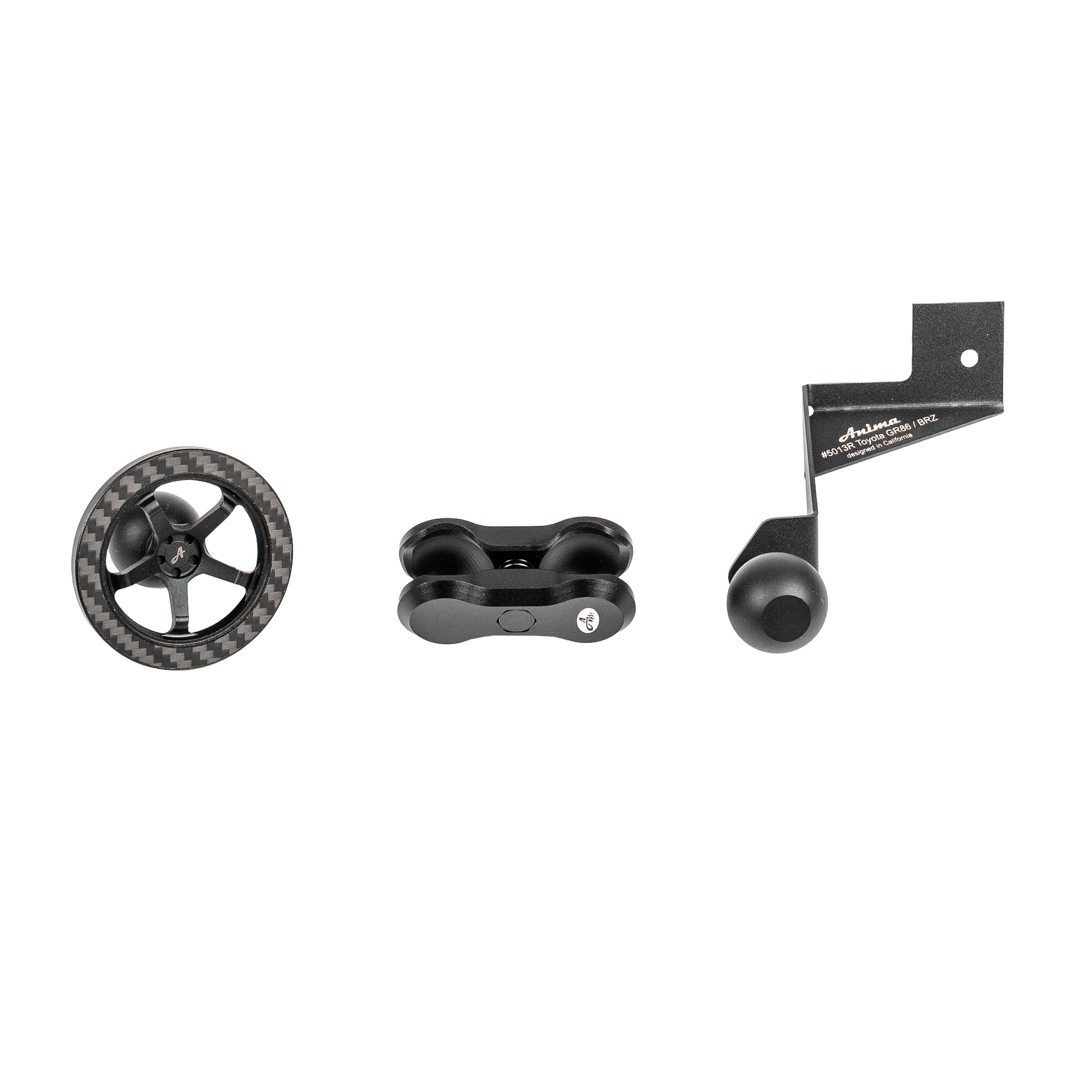 Anima 1" Left Hand Drive Ball Base Phone/Garmin Catalyst Mount - 2022+ Toyota GR86 / Subaru BRZ