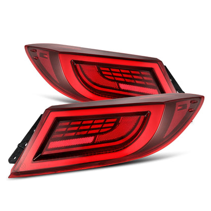 AlphaRex LUXX-Series LED Tail Lights Vivid Red - 2022+ Toyota GR86 / Subaru BRZ