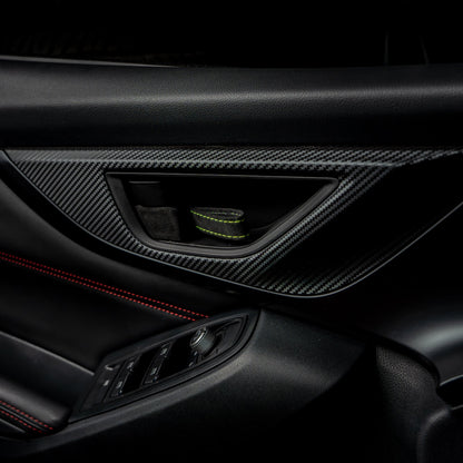 Billetworkz Alcantara Door Pull Strap Kit - 2022+ Subaru WRX / BRZ / Toyota GR86