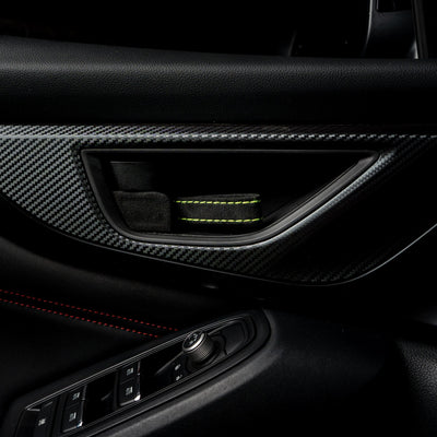 Billetworkz Alcantara Door Pull Strap Kit - 2022+ Subaru WRX / BRZ / Toyota GR86