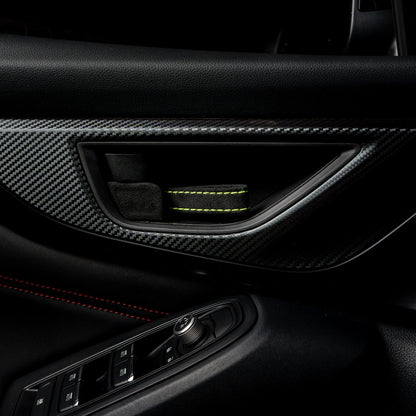 Billetworkz Alcantara Door Pull Strap Kit - 2022+ Subaru WRX / BRZ / Toyota GR86