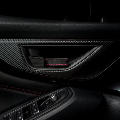 Billetworkz Alcantara Door Pull Strap Kit - 2022+ Subaru WRX / BRZ / Toyota GR86
