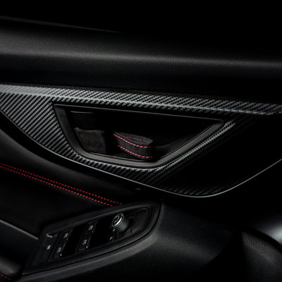 Billetworkz Alcantara Door Pull Strap Kit - 2022+ Subaru WRX / BRZ / Toyota GR86
