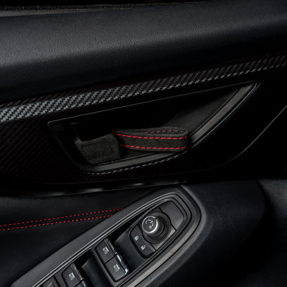 Billetworkz Alcantara Door Pull Strap Kit - 2022+ Subaru WRX / BRZ / Toyota GR86