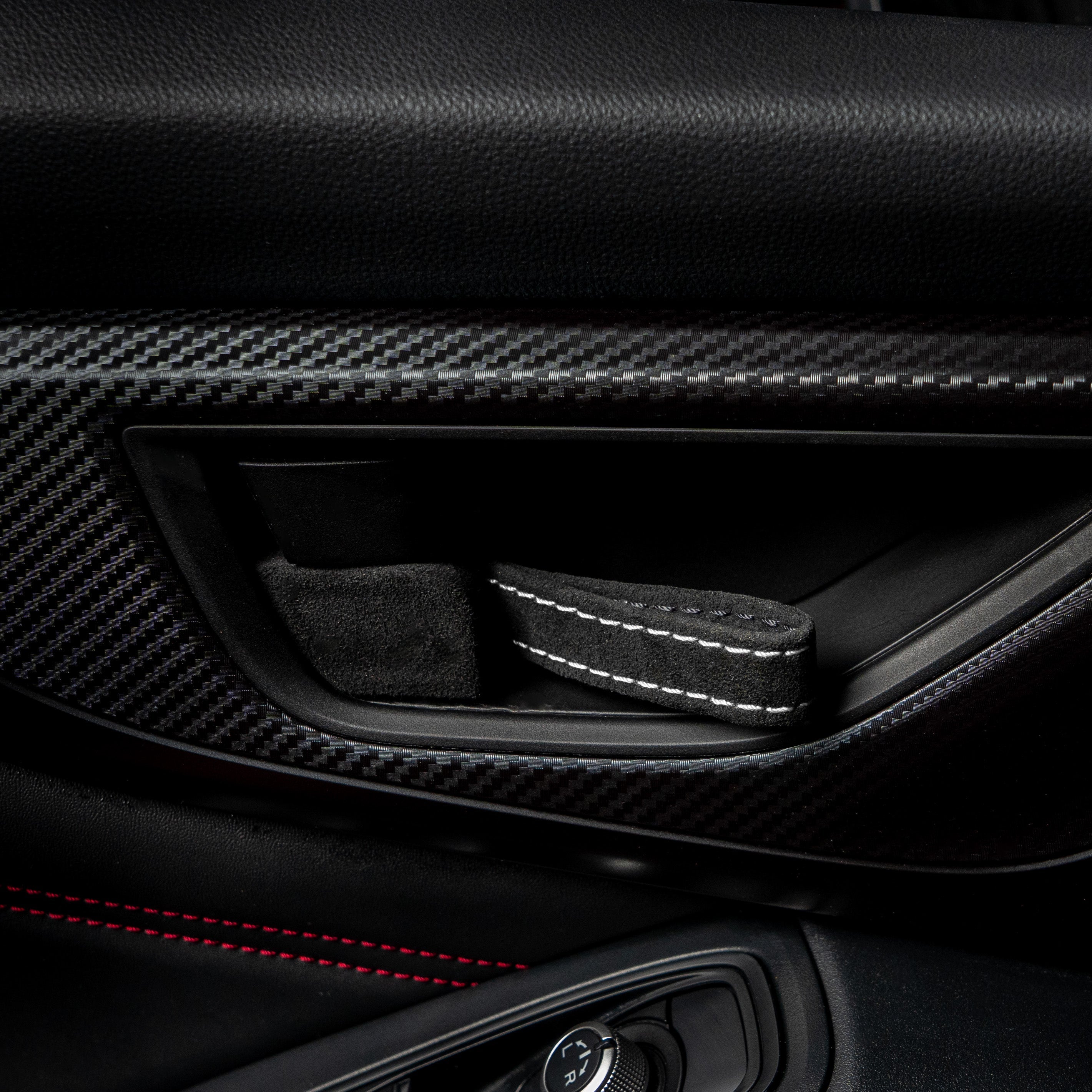 Billetworkz Alcantara Door Pull Strap Kit - 2022+ Subaru WRX / BRZ / Toyota GR86
