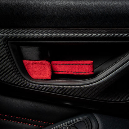 Billetworkz Alcantara Door Pull Strap Kit - 2022+ Subaru WRX / BRZ / Toyota GR86
