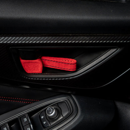 Billetworkz Alcantara Door Pull Strap Kit - 2022+ Subaru WRX / BRZ / Toyota GR86