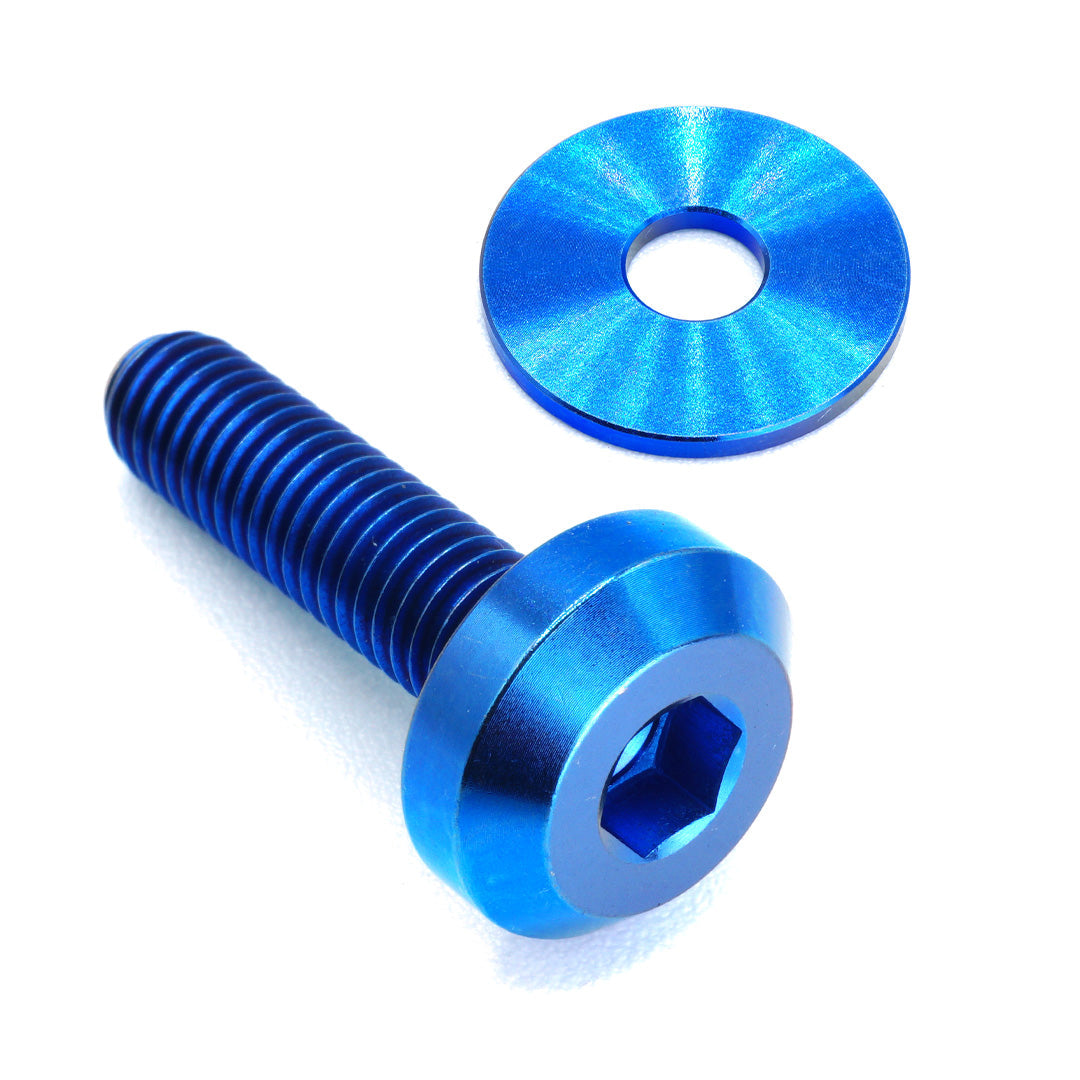 Blue Titanium Bolt and Washer Dress Up Hardware