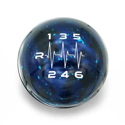 Billetworkz Cosmic Space Shift Knob 6 Speed Heartbeat Engraving - 2013-2021 Toyota 86 / Subaru BRZ / Scion FRS