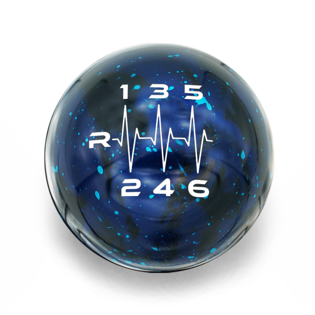 Billetworkz Cosmic Space Shift Knob 6 Speed Heartbeat Engraving - 2022+ Toyota GR86 / Subaru BRZ