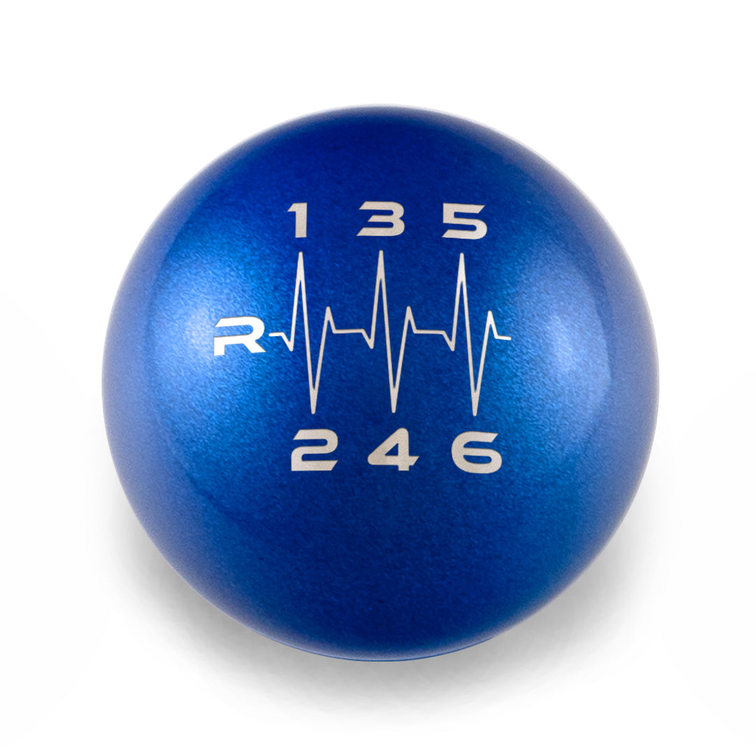 Billetworkz Weighted Shift Knob 6 Speed Heartbeat Engraving - 2013-2021 Toyota 86 / Subaru BRZ / Scion FRS