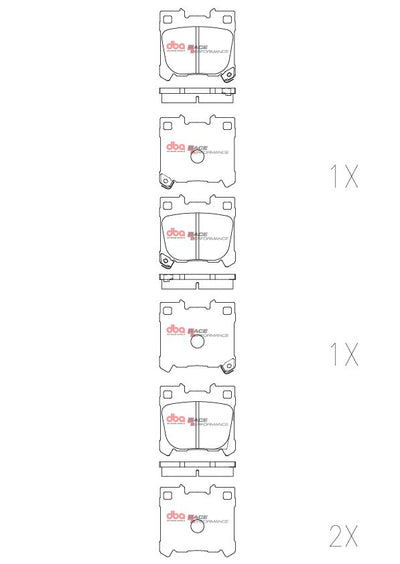 DBA RP Performance Brake Pads - 2023+ Toyota GR Corolla