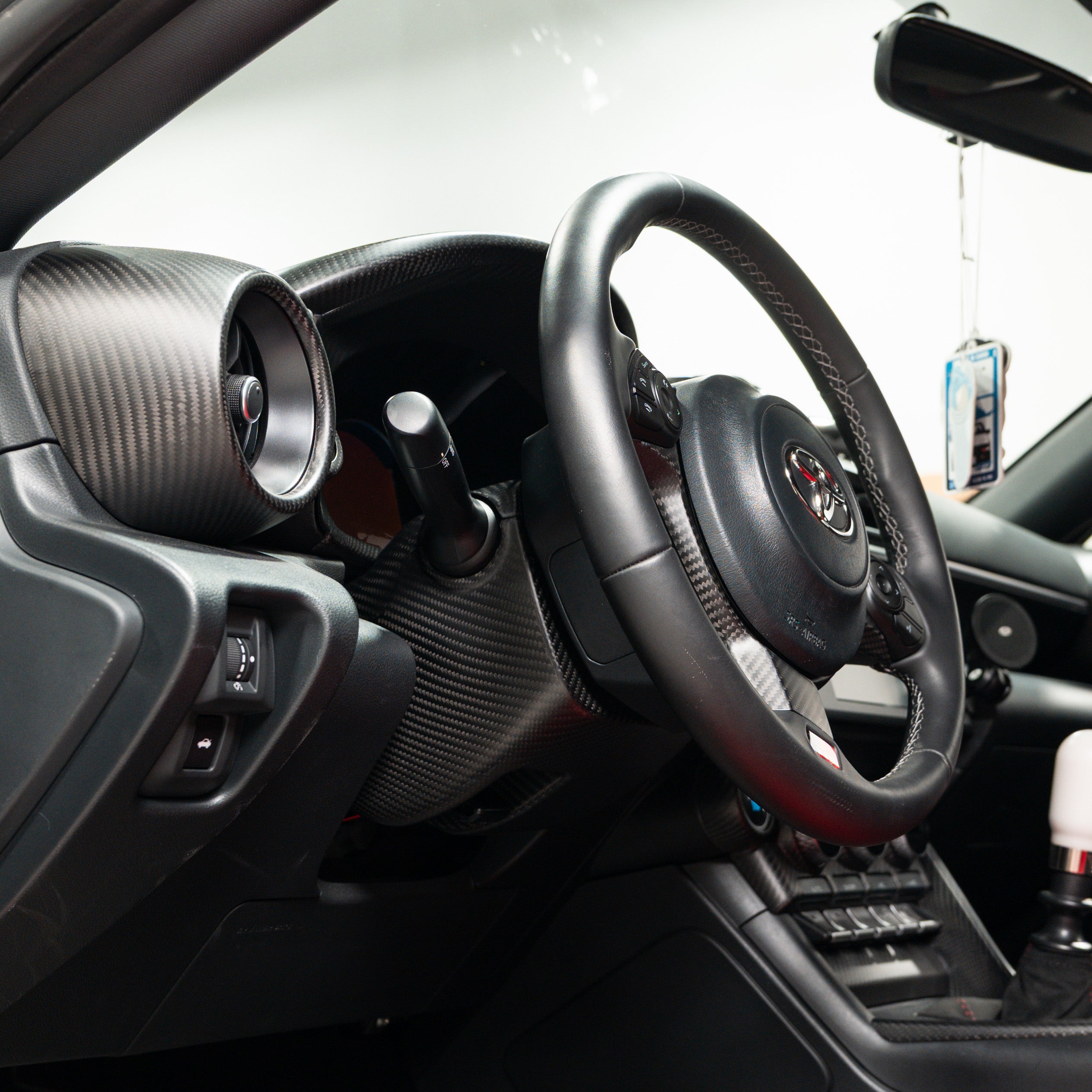 Driven Media Carbon Fiber Steering Wheel Column - 2022+ Toyota GR86 / Subaru BRZ