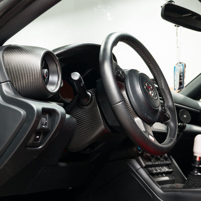 Driven Media Carbon Fiber Steering Wheel Column - 2022+ Toyota GR86 / Subaru BRZ