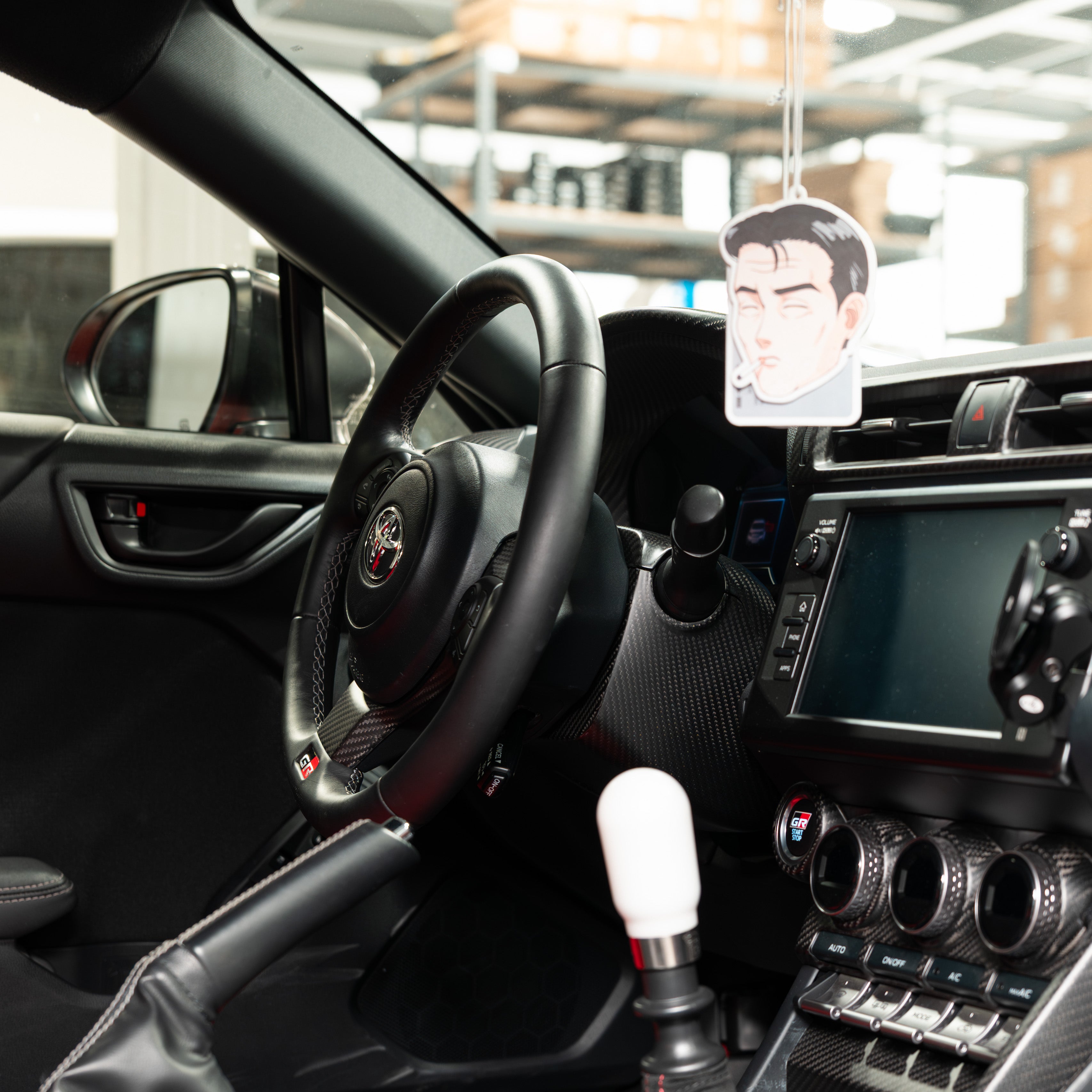 Driven Media Carbon Fiber Steering Wheel Column - 2022+ Toyota GR86 / Subaru BRZ