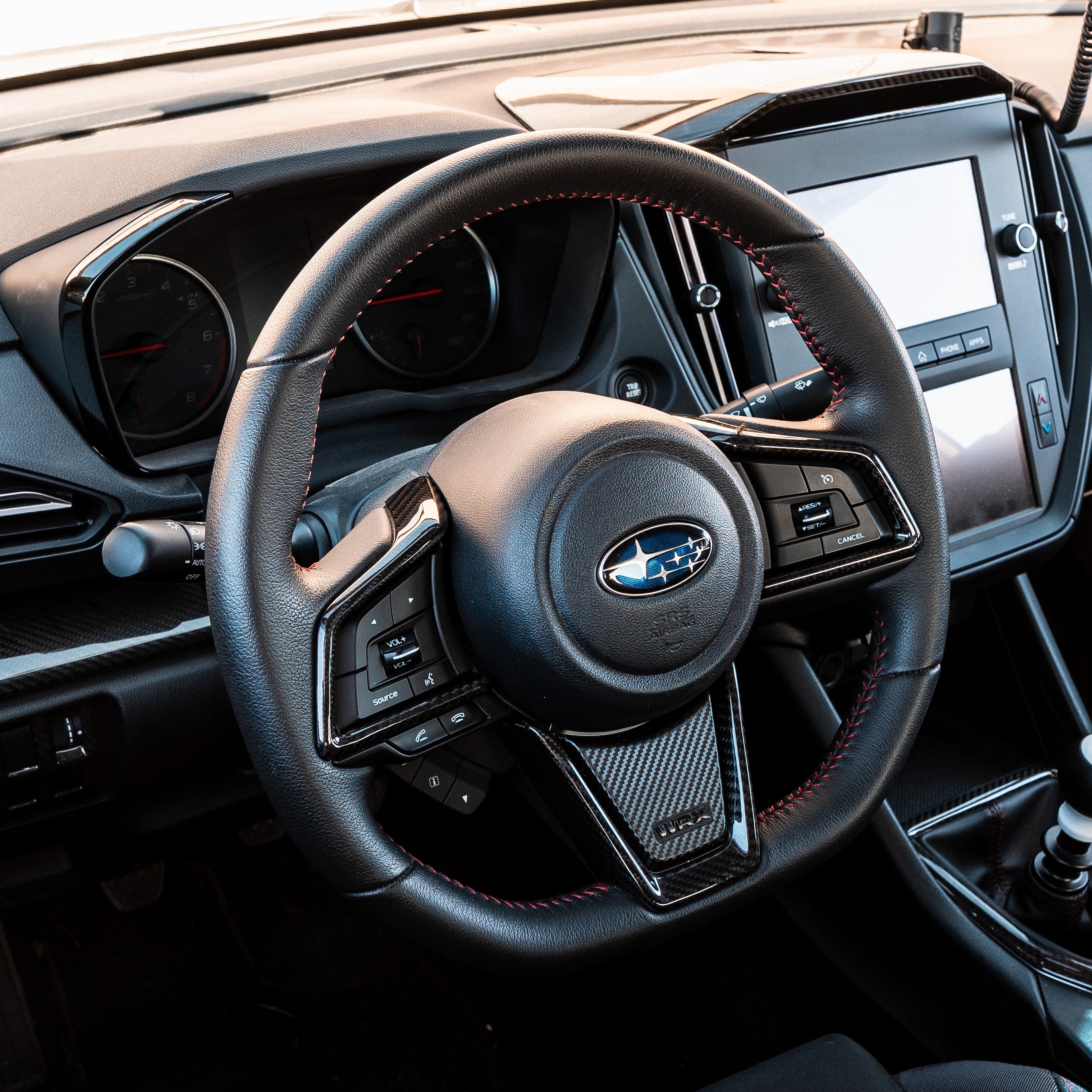 Driven.Media Carbon Fiber Lower Steering Wheel Trim - 2022+ Subaru WRX