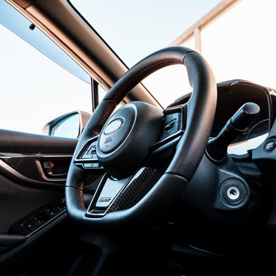 Driven.Media Carbon Fiber Steering Wheel Trim - 2022+ Subaru WRX
