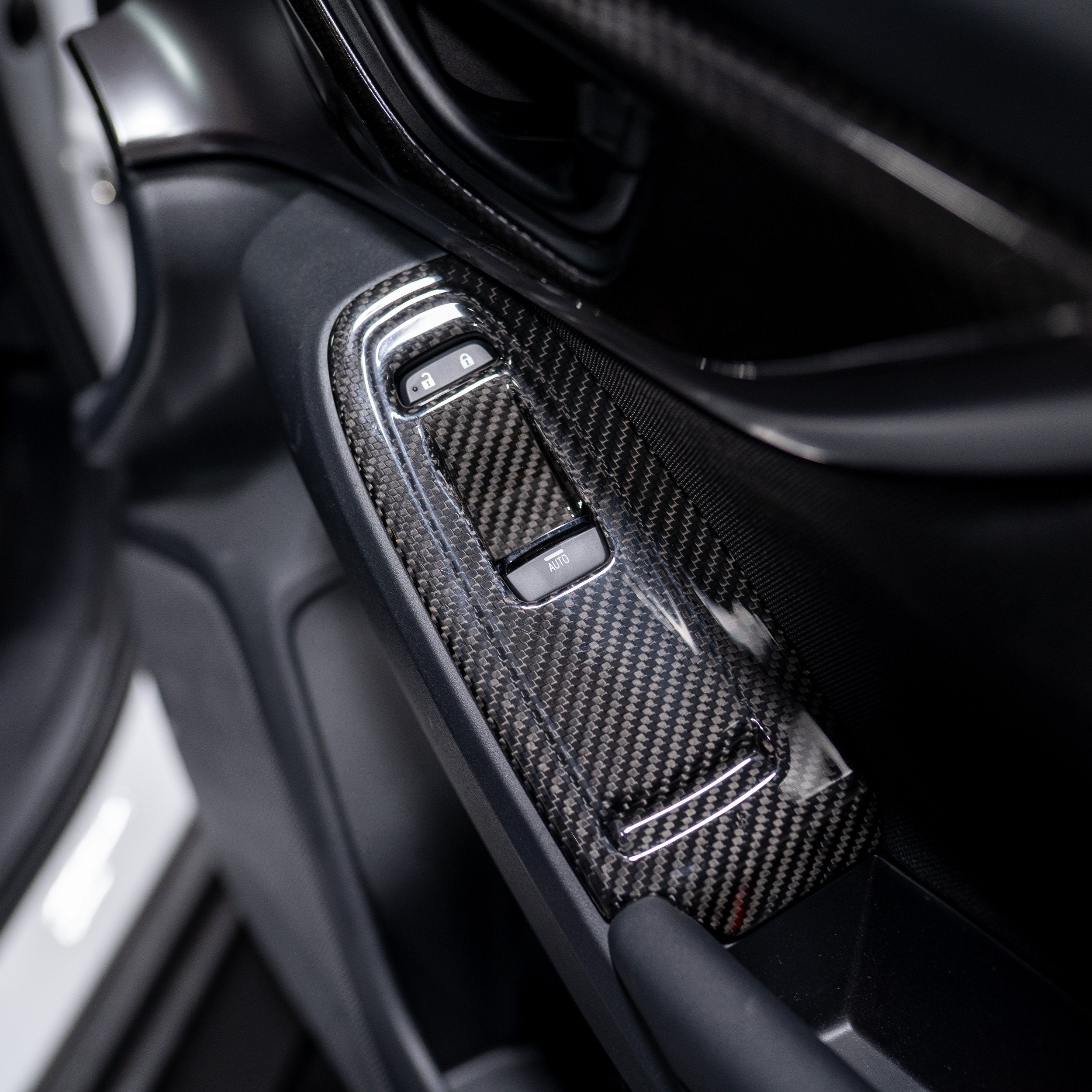 Driven.Media Carbon Fiber Window Switch Panel Covers - 2022+ Subaru WRX