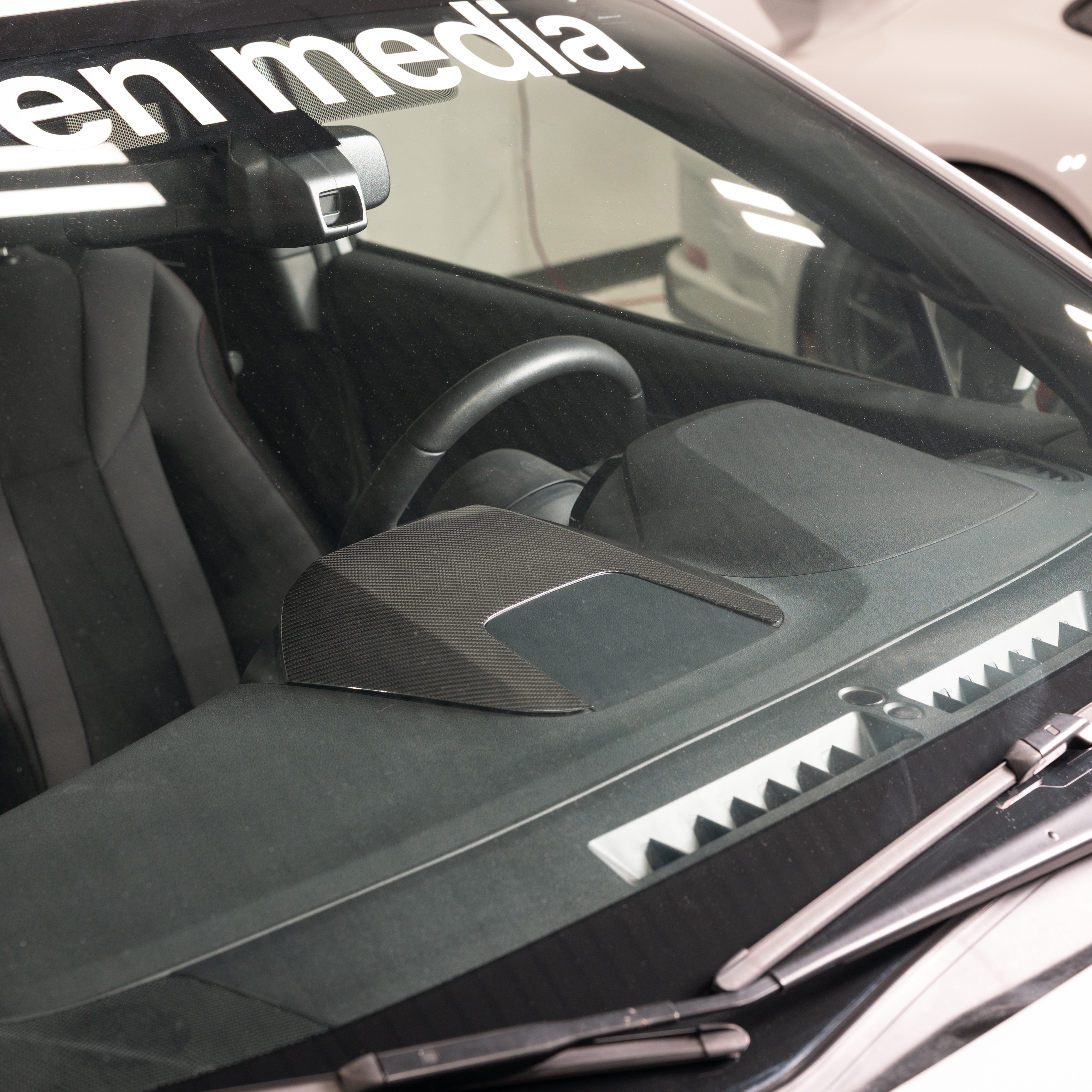 Driven.Media Carbon Fiber Center Console Hood Cover - 2022+ Subaru WRX