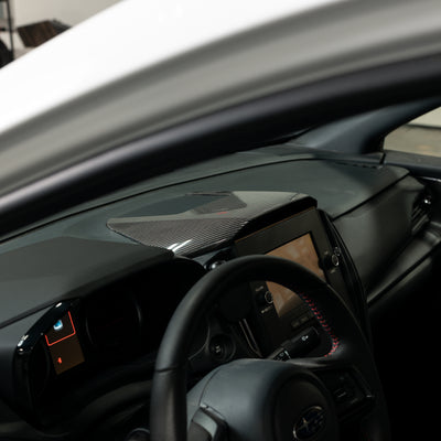 Driven.Media Carbon Fiber Center Console Hood Cover - 2022+ Subaru WRX