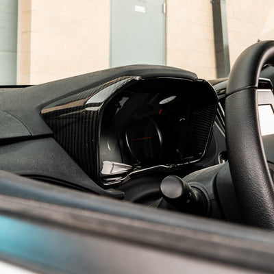 Driven.Media Carbon Fiber Gauge Cluster Surround - 2022+ Subaru WRX