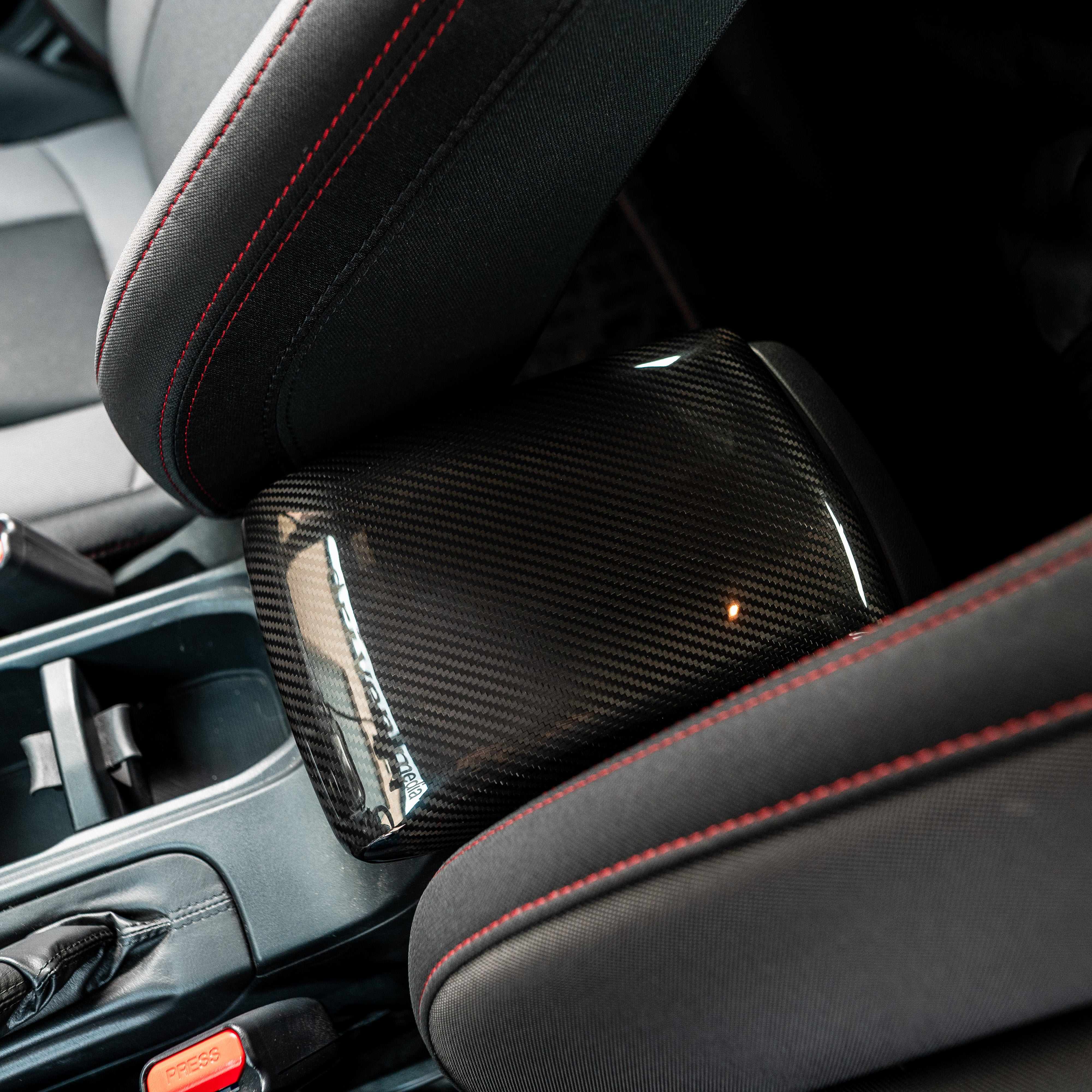 Driven.Media Carbon Fiber Armrest Cover - 2022+ Subaru WRX