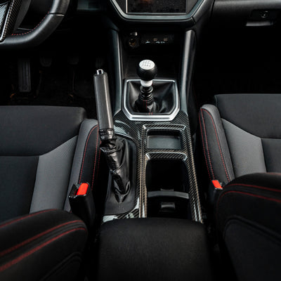 Driven.Media Gloss Carbon Fiber Center Shift Panel Frame - 2022+ Subaru WRX