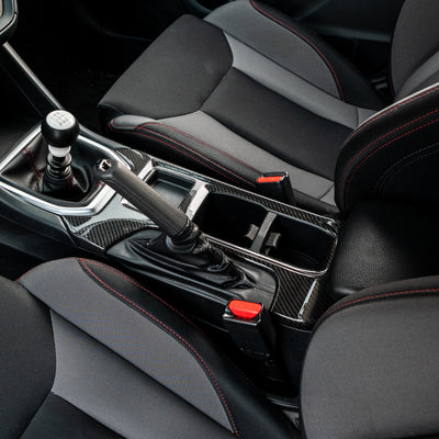 Driven.Media Gloss Carbon Fiber Center Shift Panel Frame - 2022+ Subaru WRX
