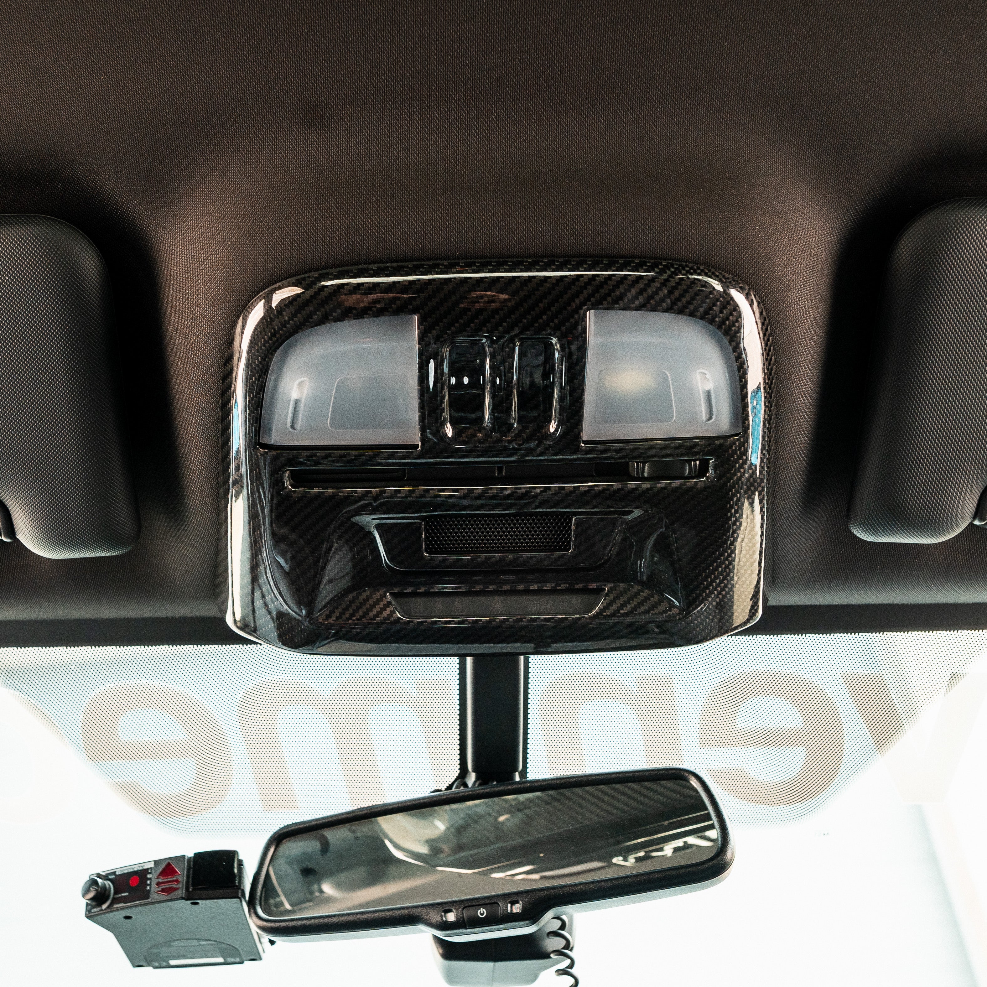 Driven.Media Carbon Fiber Overhead Map Interior Light Cover - 2022+ Subaru WRX