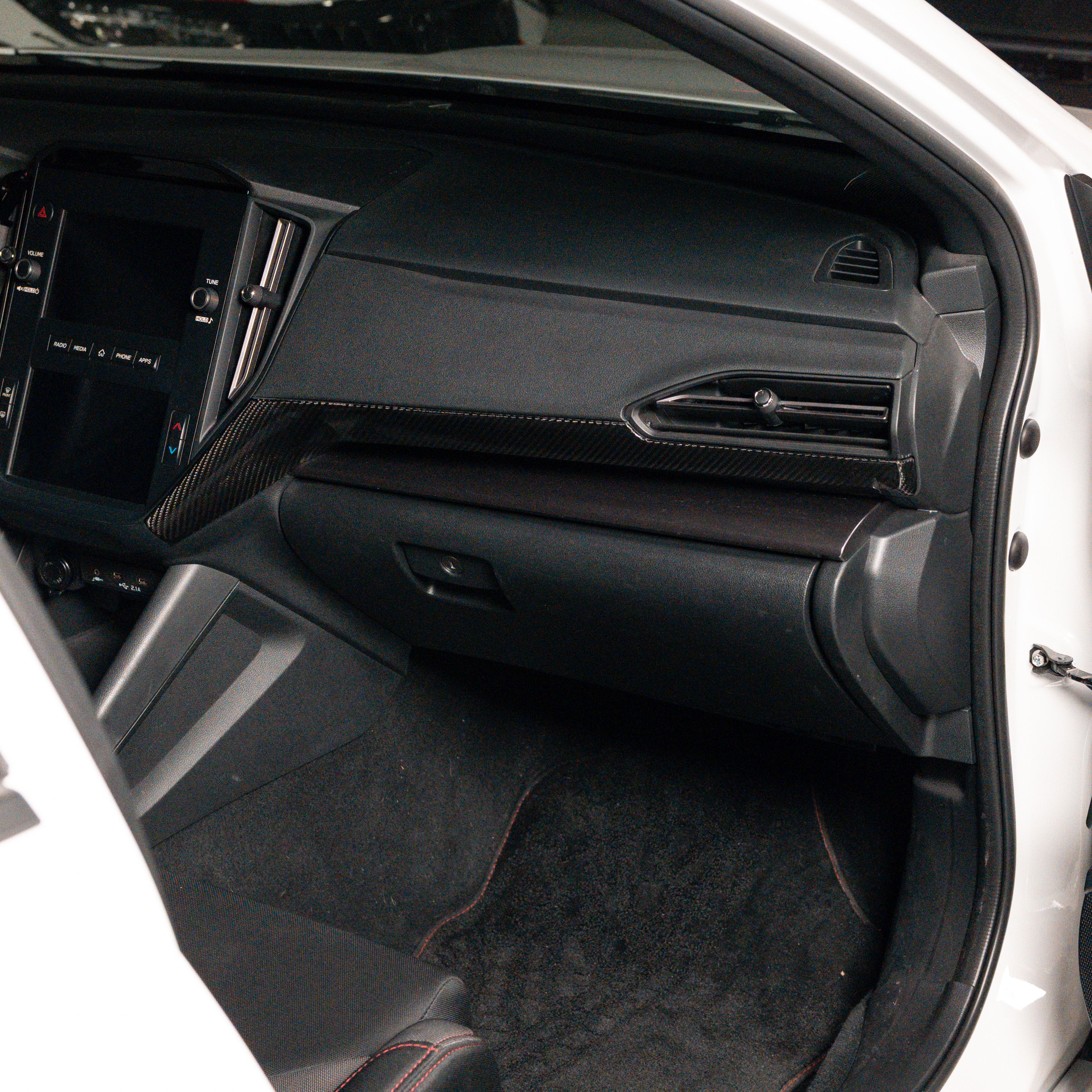 Driven.Media Carbon Fiber Lower Driver Dashboard Trim – 2022+ Subaru WRX