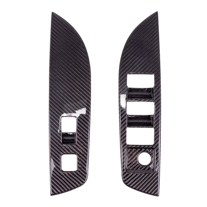 Driven.Media Carbon Fiber Front Window Switch Panels - 2023+ Toyota GR Corolla