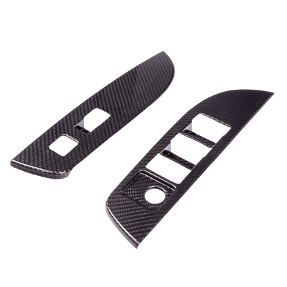 Driven.Media Carbon Fiber Front Window Switch Panels - 2023+ Toyota GR Corolla