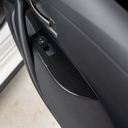 Driven.Media Carbon Fiber Front Window Switch Panels - 2023+ Toyota GR Corolla