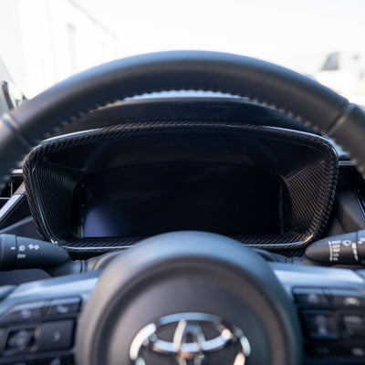 Driven.Media Carbon Fiber Gauge Cluster Surround - 2023+ Toyota GR Corolla
