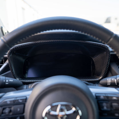 Driven.Media Carbon Fiber Gauge Cluster Surround - 2023+ Toyota GR Corolla